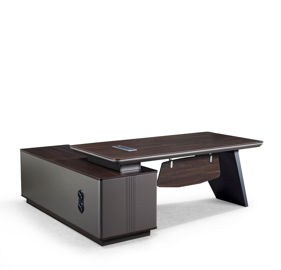 Corner desk with hutch/ corner work station/ L shaped desk A008