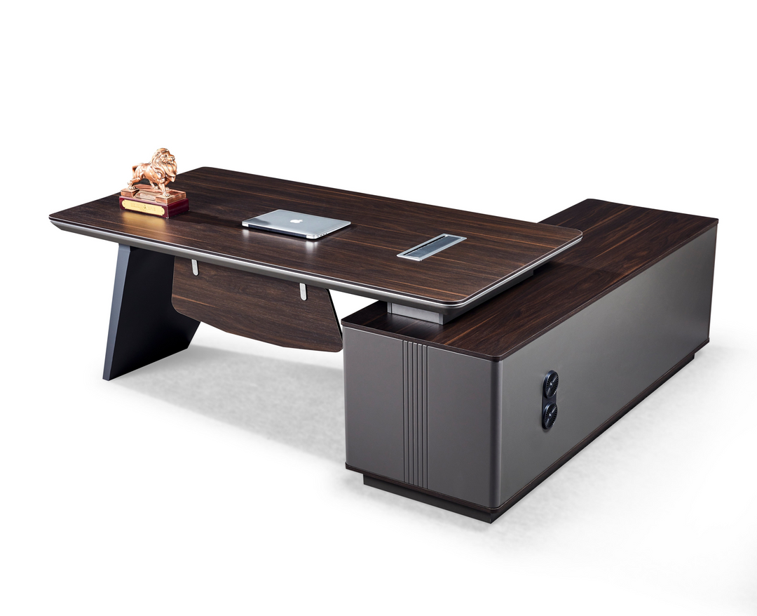 Corner desk with hutch/ corner work station/ L shaped desk A008