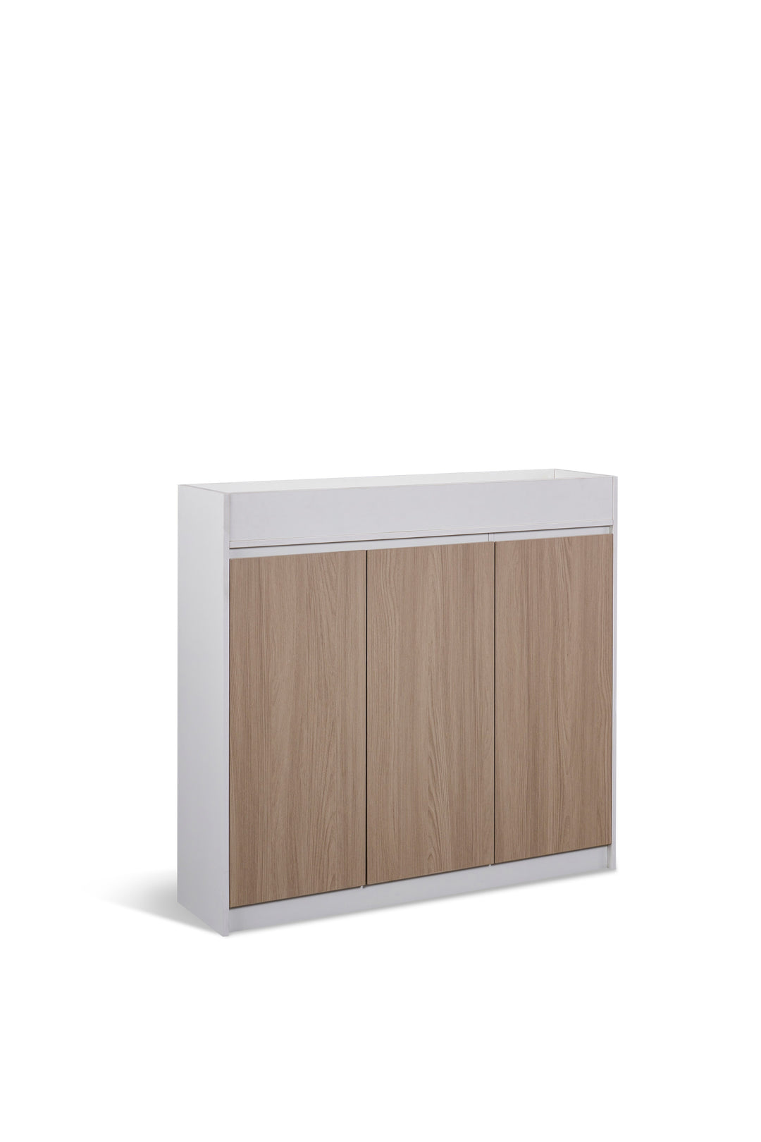 Nika White and Oak Planter Cabinet – Modern Storage Unit