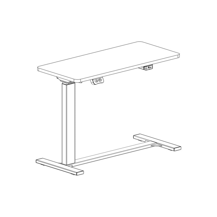 Desk one single side Drafting sitstand desk