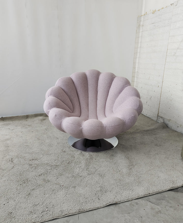 Anemone Armchair 360° Swivel Wool Fabric Lounge Couch