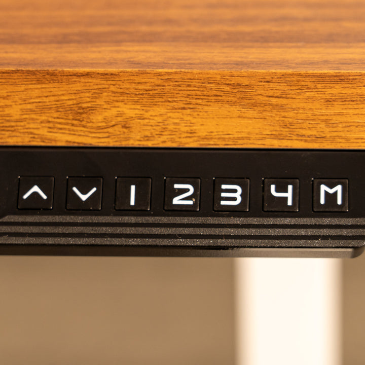 Three-Legged L-Shaped Sit-Stand Desk Frame