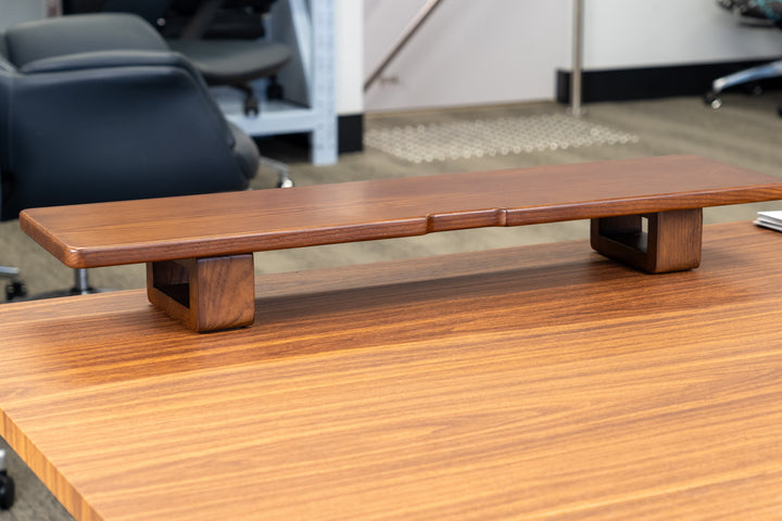 Solid Wood Monitor Riser -  Walnut