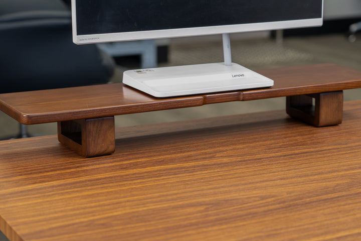 Solid Wood Monitor Riser -  Walnut