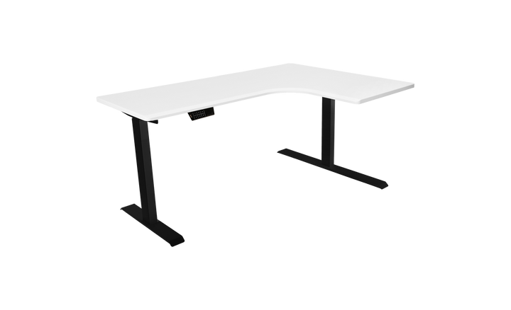 L-Shaped Corner Adjustable Standing Desk with Dual Motors