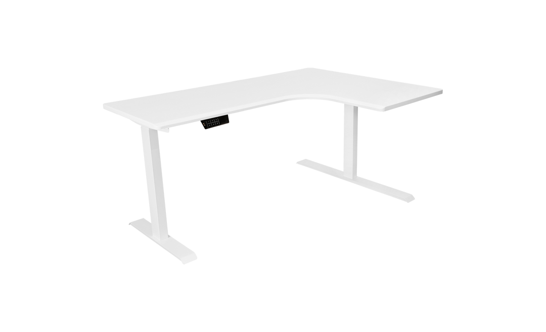 L-Shaped Corner Adjustable Standing Desk with Dual Motors