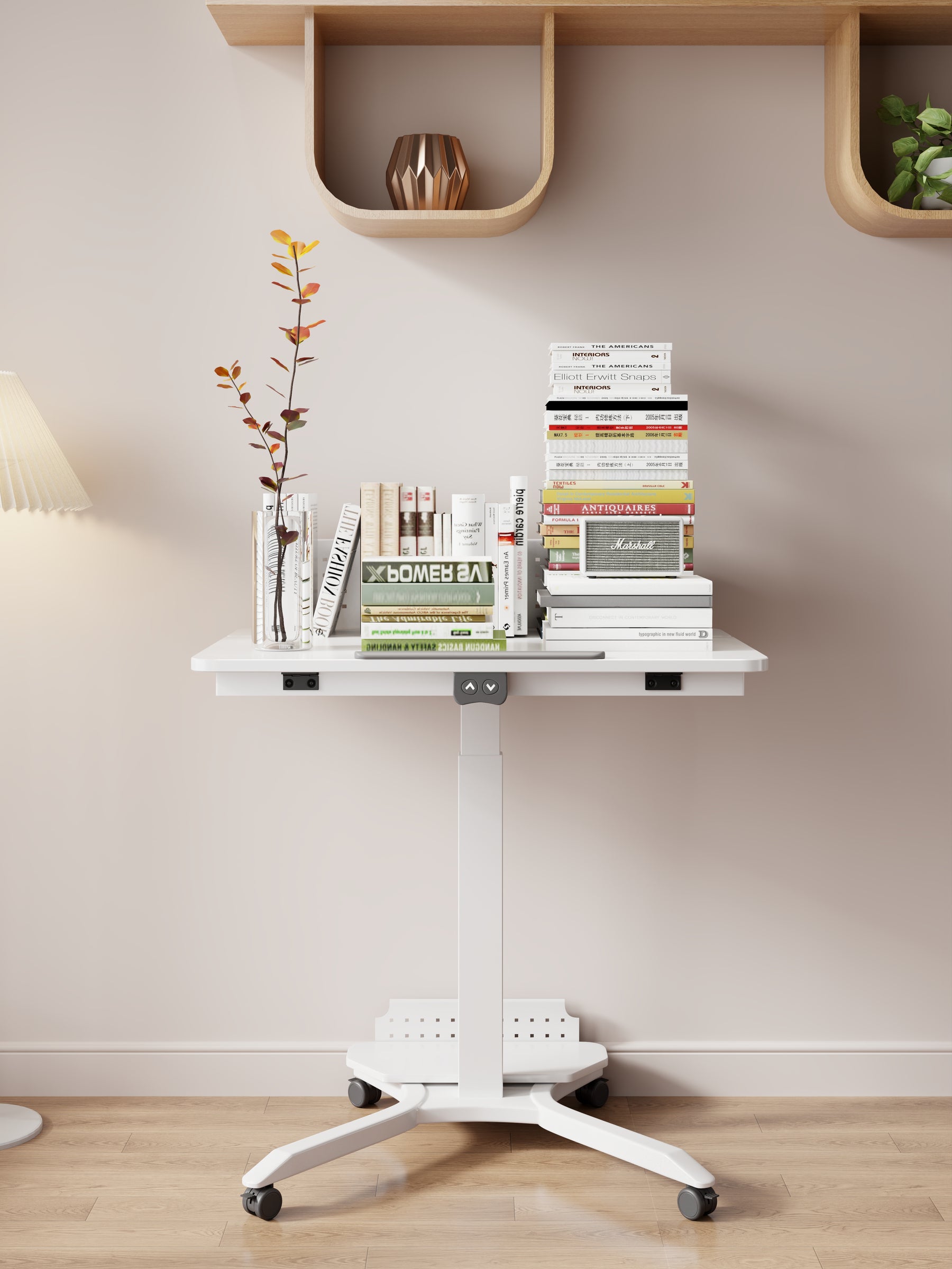 1. Desk One Mobile Drafting Sit Stand Desk