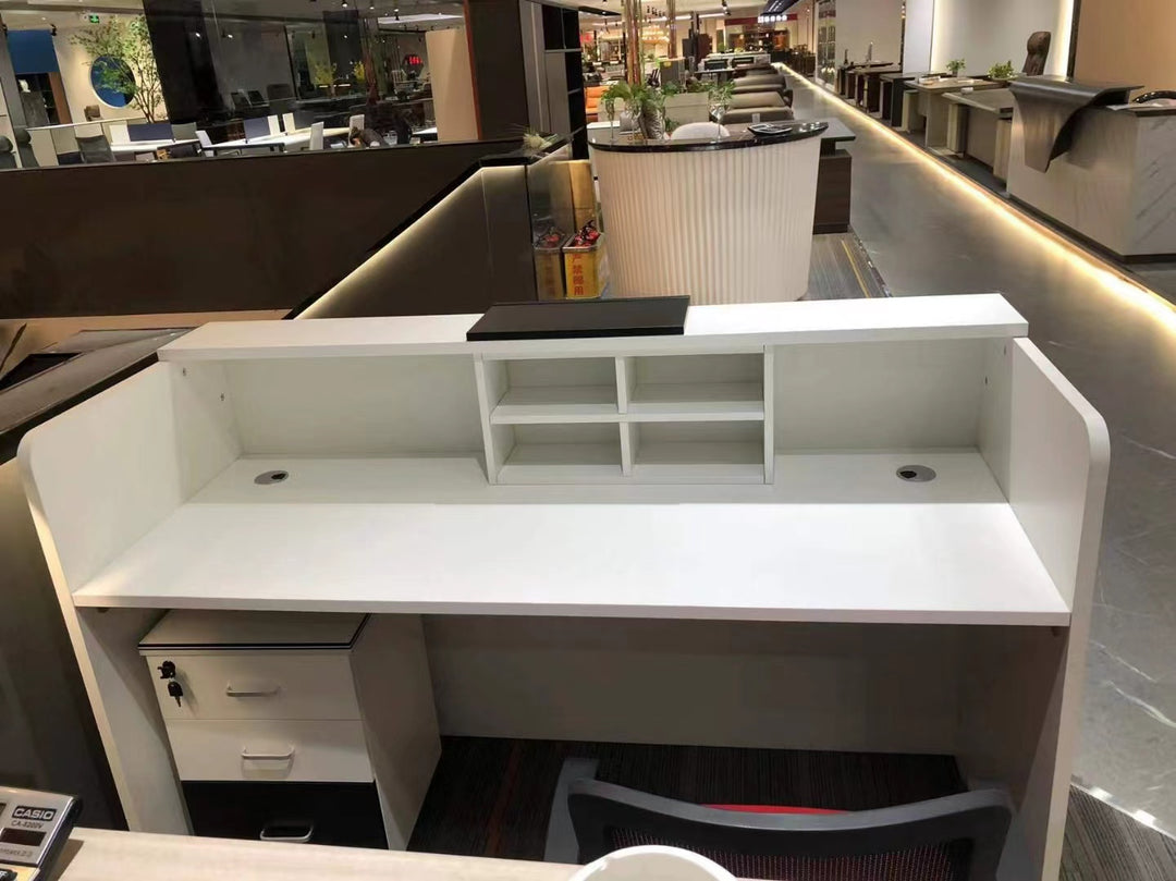 Front reception desk with cabinet